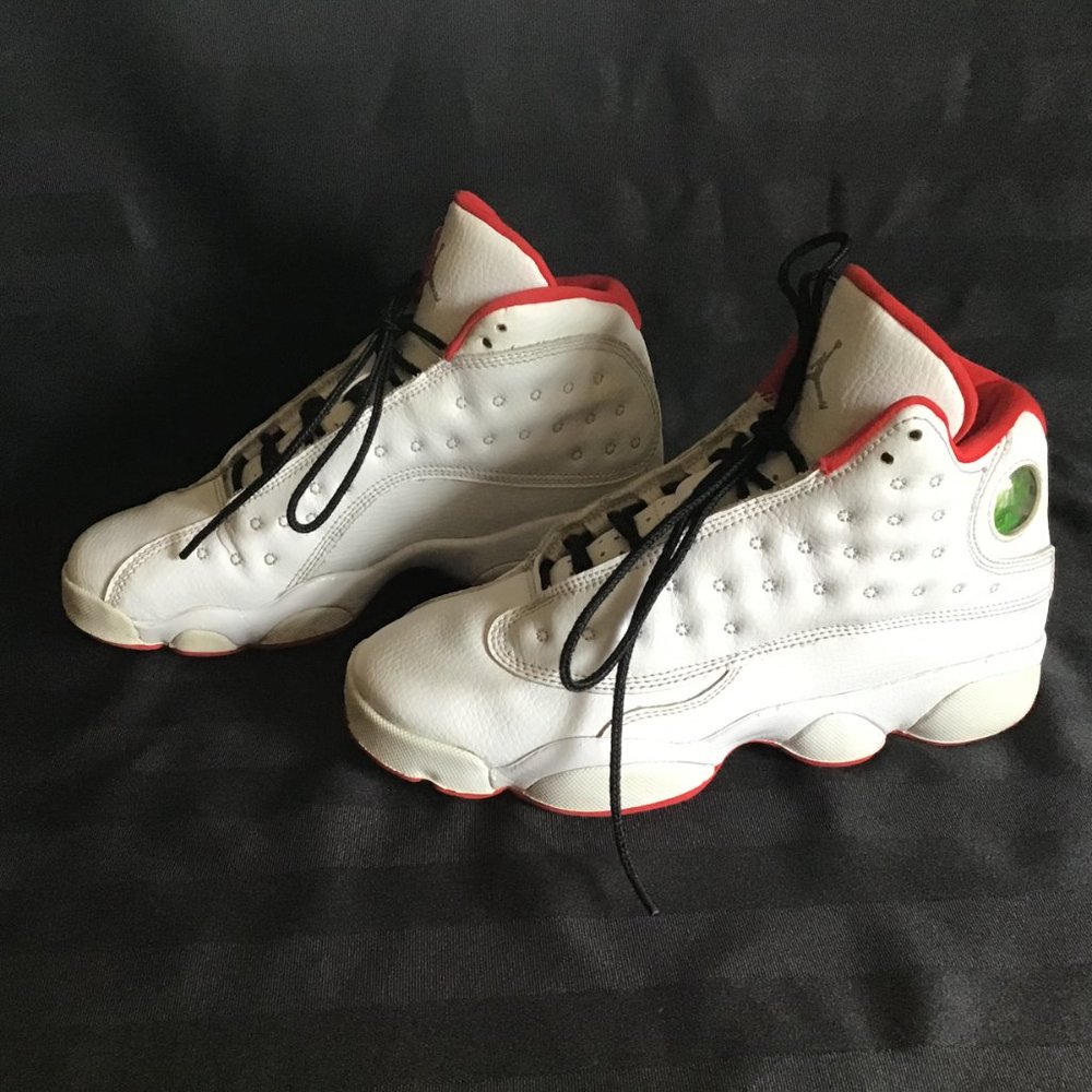 Air Jordan 13 Retro 'History of Flight’ High Tops White Leather with Hologram - Picture 4 of 16
